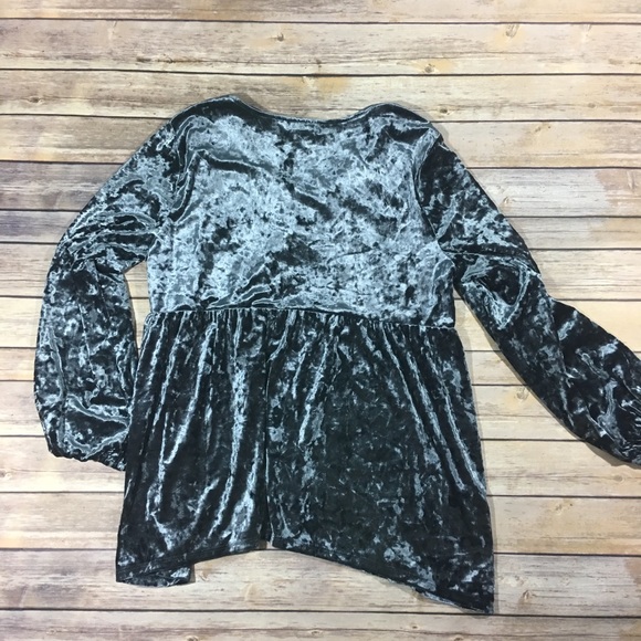 Style & Co velvet peasant swing top - Picture 4 of 4